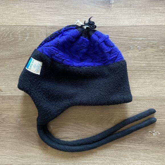 Turtle Fur Hat Unisex S/M Black 100% Wool Fleece Lined Ear Flaps Made USA - Picture 6 of 14